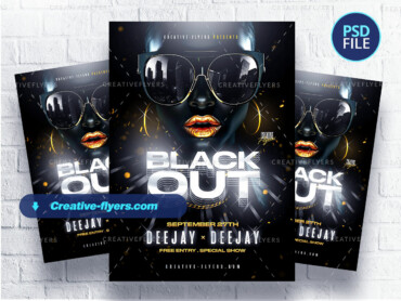 Blackout Party Flyer (2) Party Flyer for Nightclub