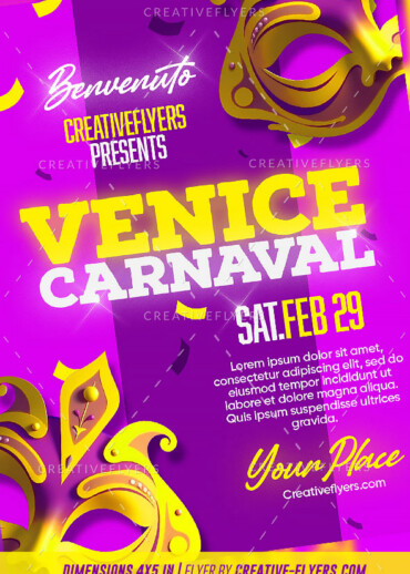 Venice Carnival Flyer
