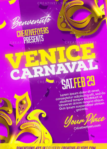 Venice Carnival Flyer