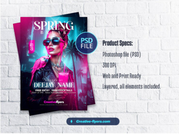 Club Flyer with Tropical Vibes (3)