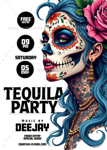 Calavera party poster