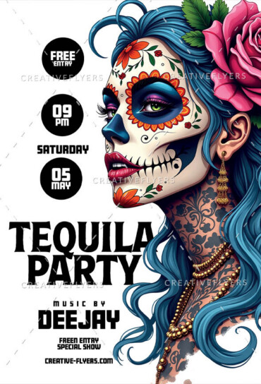 Calavera party poster