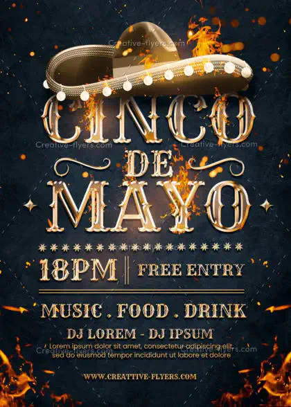 creative flyer for cinco de mayo events
