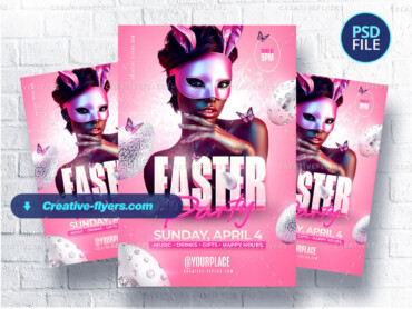 Glamorous Easter party flyer (2)