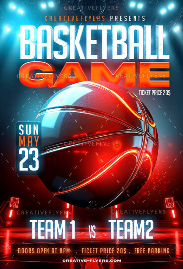 Futuristic, bold, and immersive sport flyer