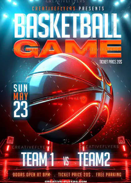 Futuristic, bold, and immersive sport flyer