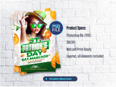 St. Patrick’s Day celebration flyer (3) St. Patrick’s Day design