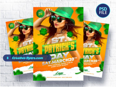 St. Patrick’s Day party flyer design (2)