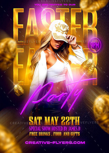 Glamorous design for a easter event