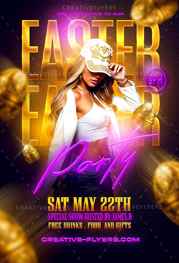 Glamorous design for a easter event