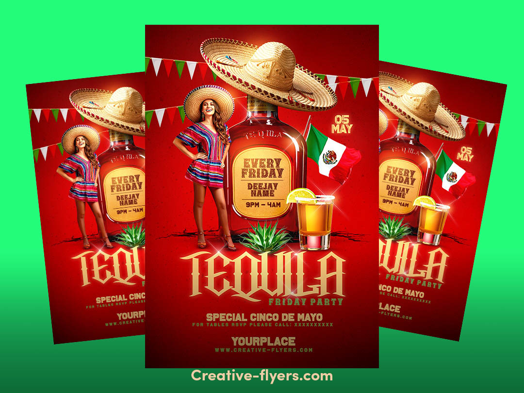 Tequila Party Flyer