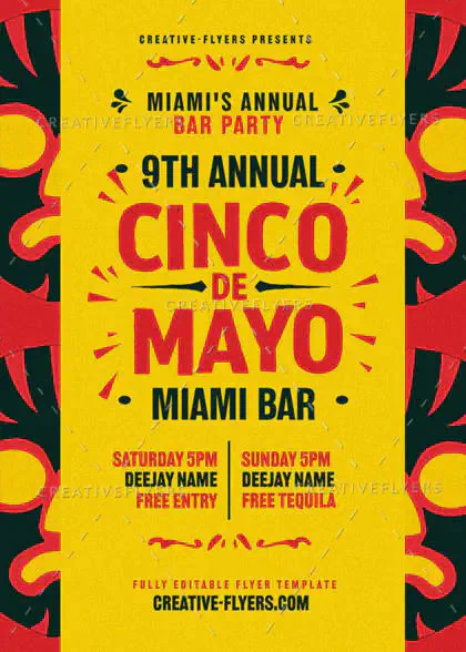 Miami Fiesta Celebration Flyer