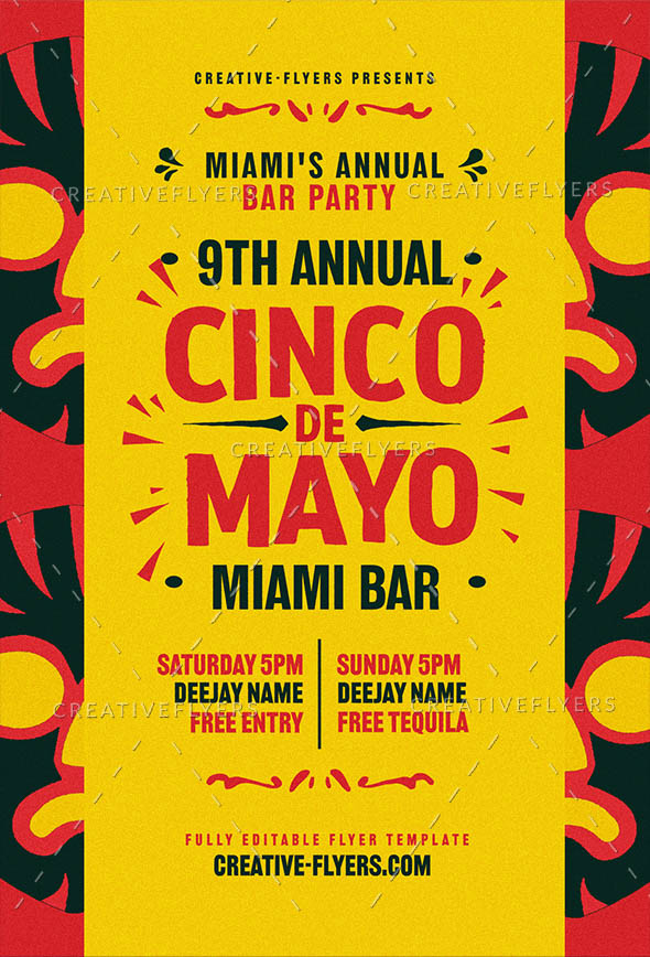 Miami Fiesta Celebration Flyer