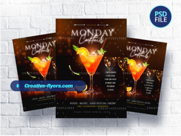 Digital Happy Hour Design (2) Stylish digital invite Cocktails party