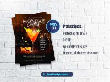 Digital Happy Hour Design (3) Stylish digital invite Cocktails party