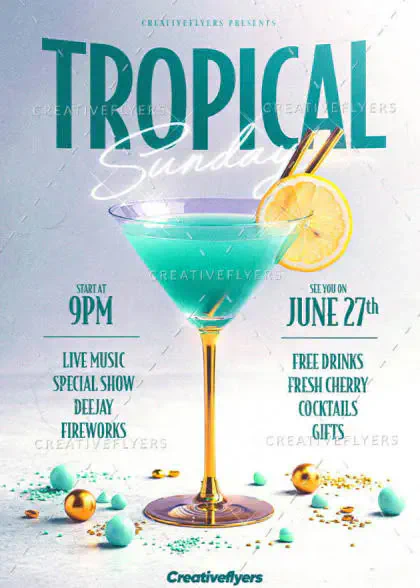 Tropical Party Flyer