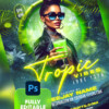 Creative and Vibrant "Tropic Vibes" flyer