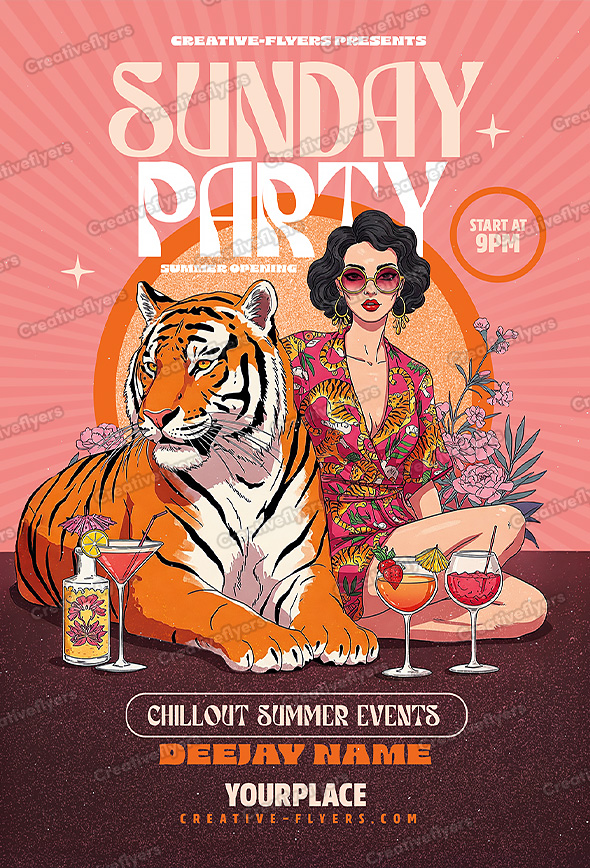 Cocktail Hour with a Tiger