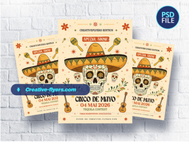 Festive Cinco De Mayo Design (1) cinco de mayo Poster to edit