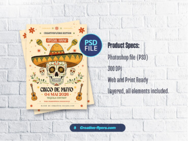 Festive Cinco De Mayo Design (2) cinco de mayo Poster to edit