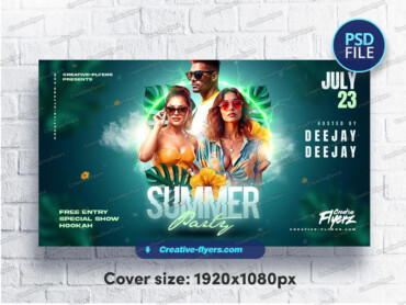 Music Fest Ad Design (4) This digital flyer bursts with summer vibes