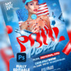 Memorial Day Pool Party Flyer Design