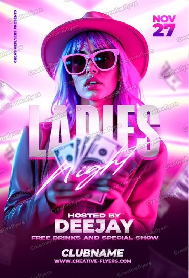 Ladies Night Poster Creation