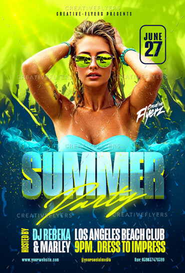 Beach Bash Digital Flyer