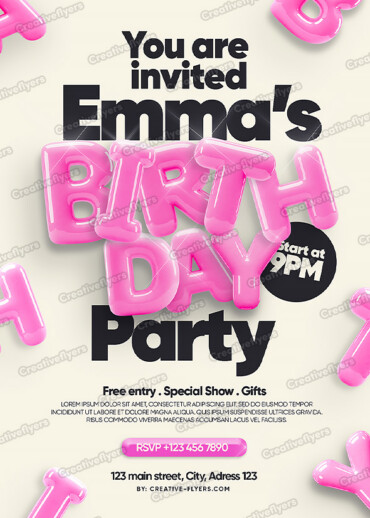 a Modern Birthday Invitation
