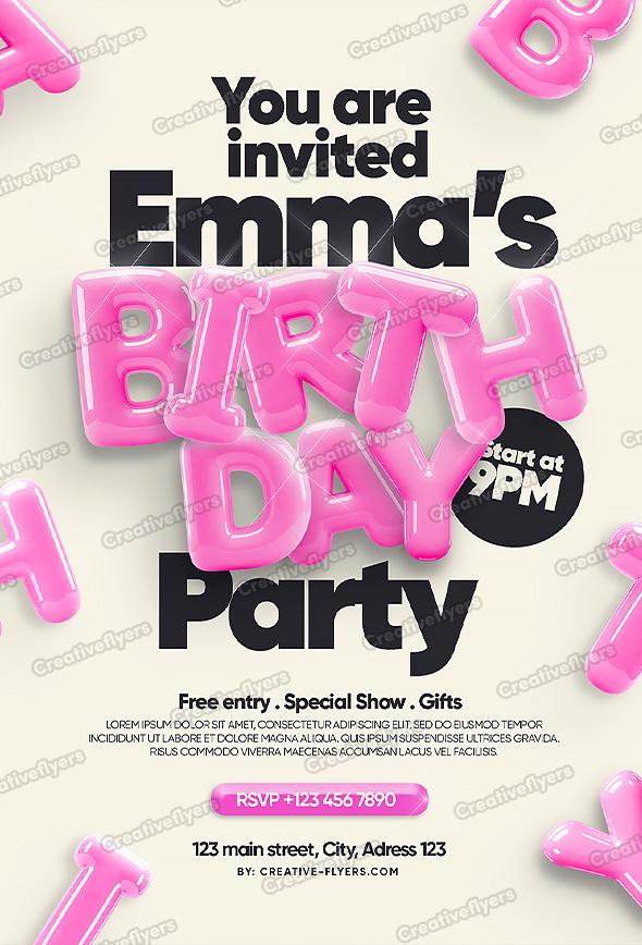 a Modern Birthday Invitation