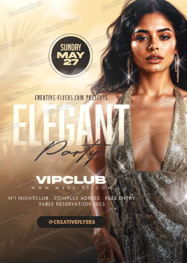 Bold Elegance Party Poster
