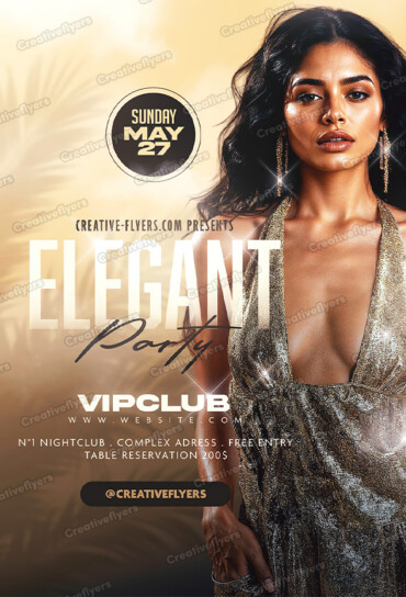 Bold Elegance Party Poster