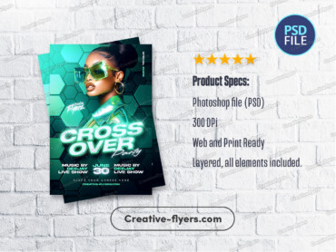 Glowing Nightlife Event Visual (1) Nightlife flyer design