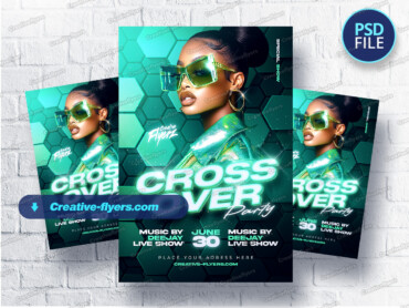 Glowing Nightlife Event Visual (6) Nightlife flyer design