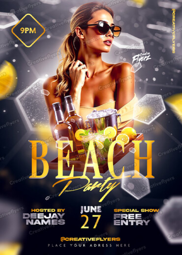 Sunset Cocktail Promo Design