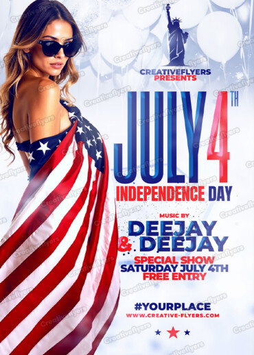 Stylish July 4 Visual