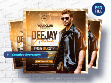 Urban DJ Event Flyer (4) Hip-Hop Club Promo Visual