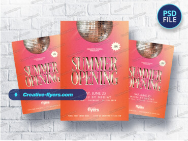 disco-summer-opening-flyer (3) Elegant Summer Opening Flyer
