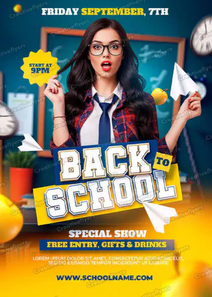 Flyer for Back-to-School Celebration