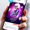 Disco flyer design to edit