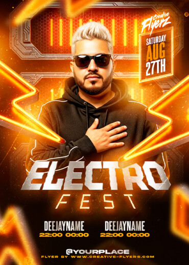 Bold Electro Party Design