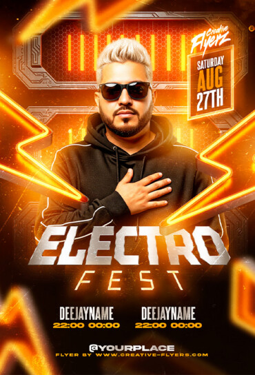Bold Electro Party Design