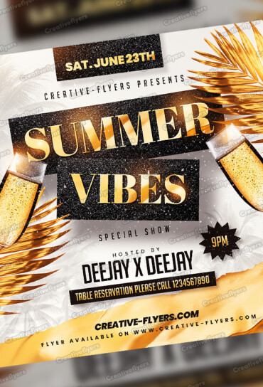 Creative and elegant summer invitation