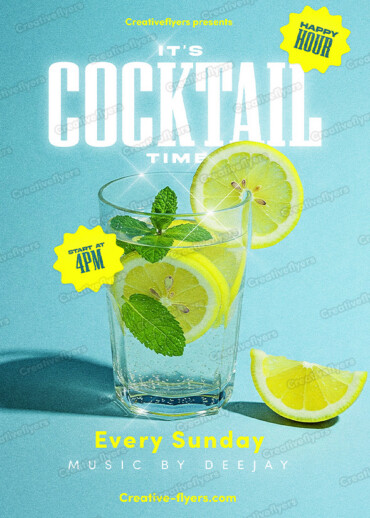 Cocktail template to download