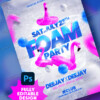 Immersive foam Party Poster