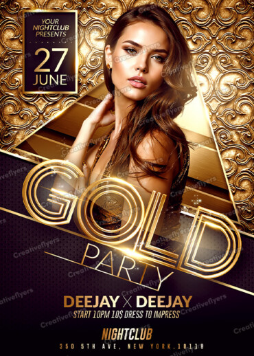 luxury party flyer design