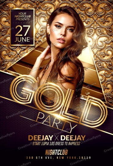 luxury party flyer design