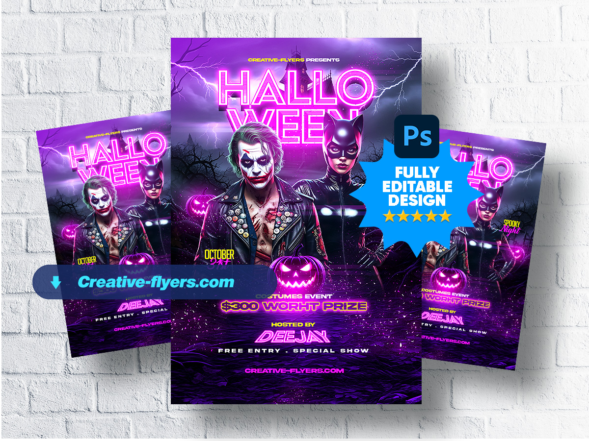 Spooky Glow Event Poster