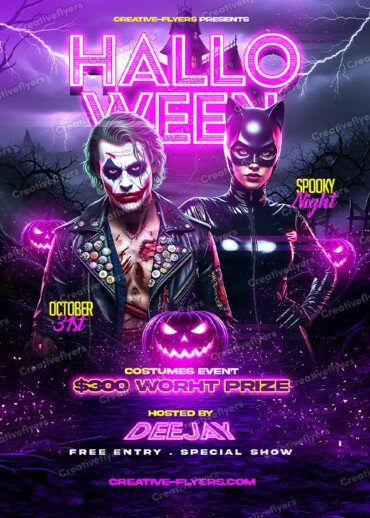 Spooky Glow Event Poster