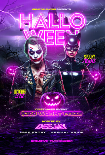 Spooky Glow Event Poster